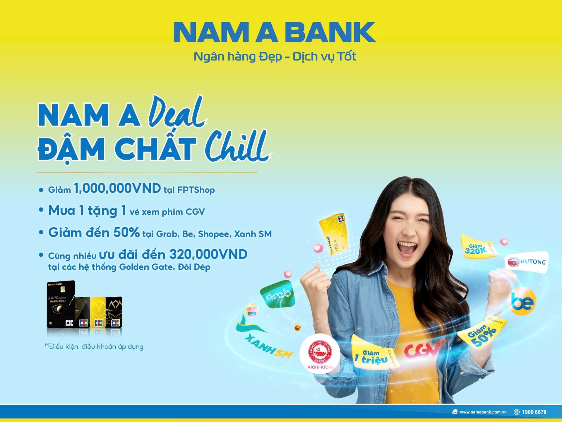 Chủ thẻ NAM A BANK JCB nhận hàng loạt ưu đãi dịp cuối năm