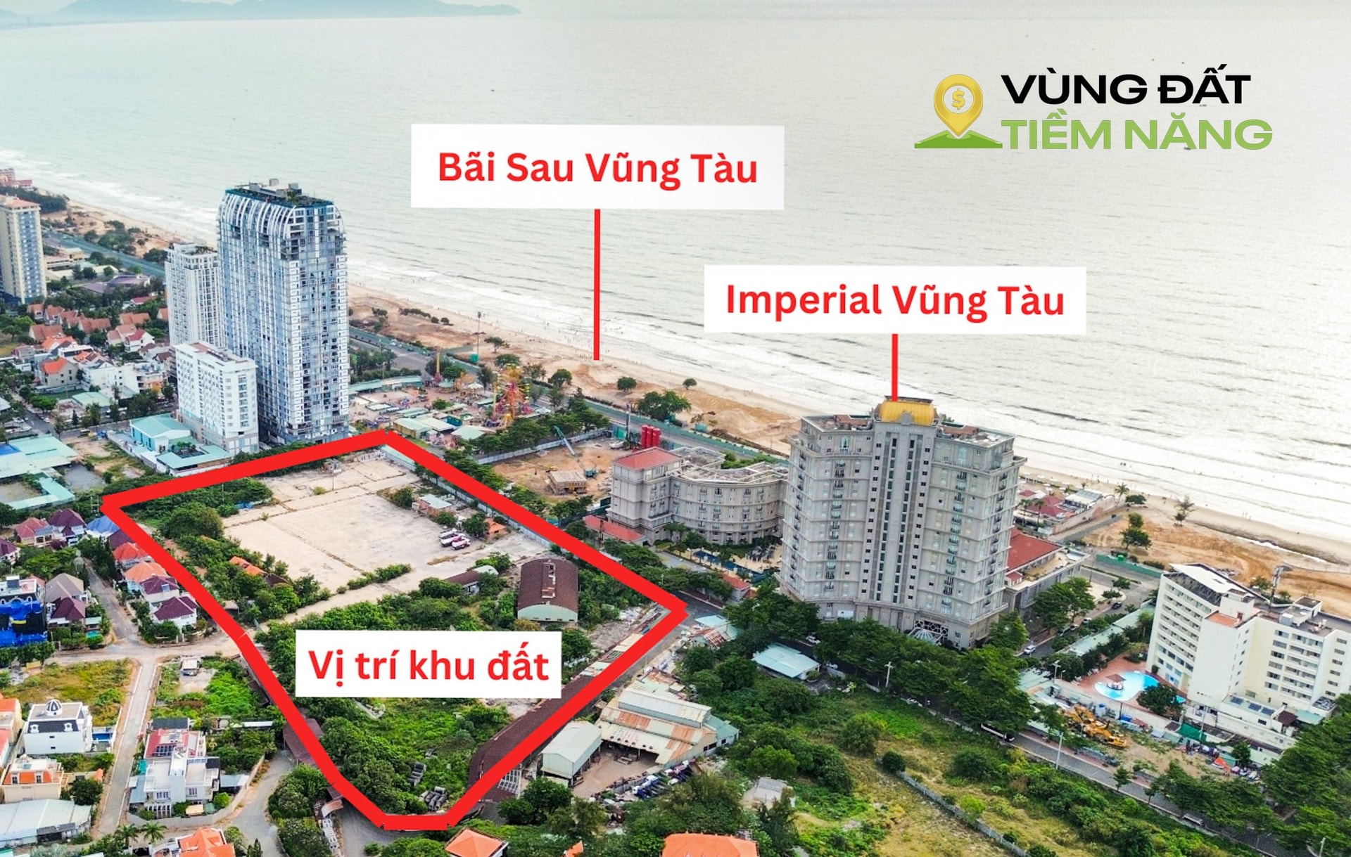 Cận cảnh khu "đất vàng" nằm cạnh bãi biển Vũng Tàu, chuẩn bị đấu giá làm khu thương mại, dịch vụ du lịch cao cấp