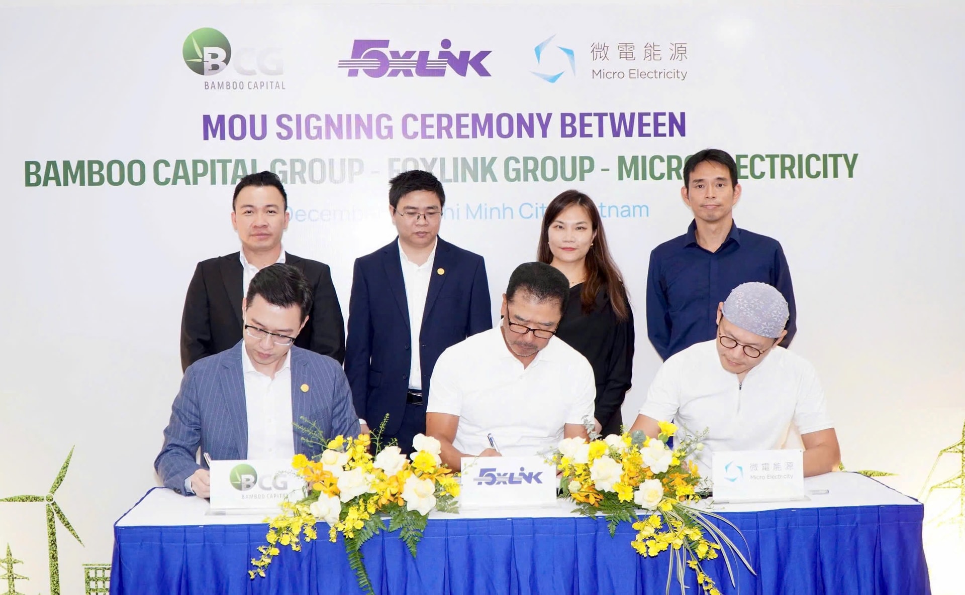 Tập đoàn Bamboo Capital bắt tay Foxlink và Micro Electricity phát triển năng lượng tái tạo 