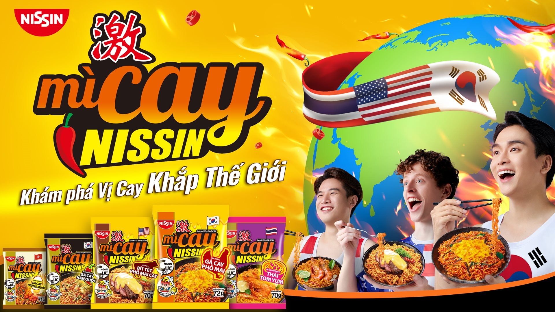 Mì cay Nissin có định vị thương hiệu mới