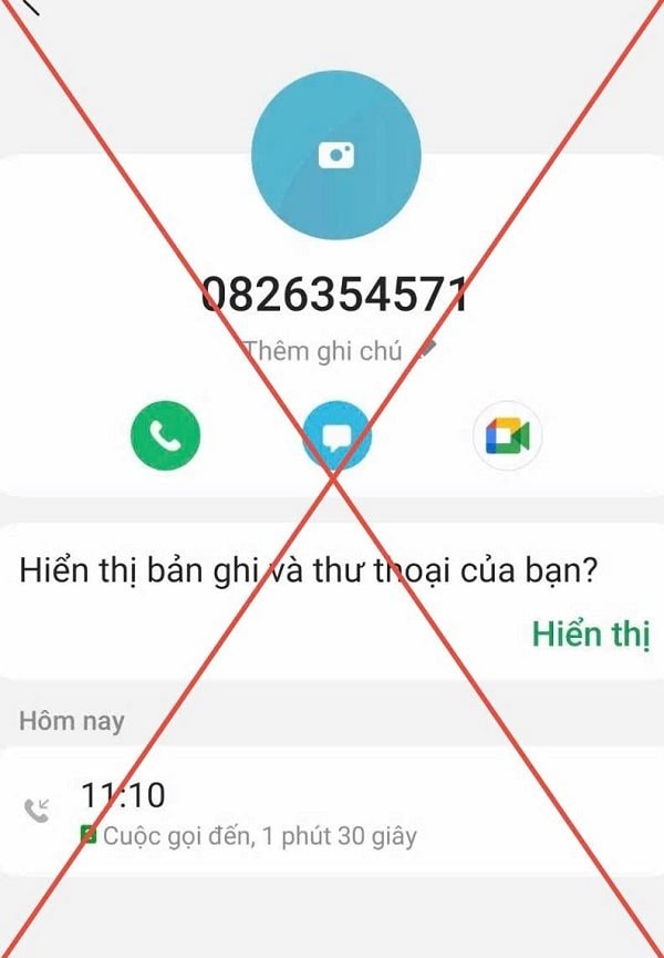 Từ cuộc gọi của số thuê bao 0826.354.571, công an cảnh báo thủ đoạn lừa đảo chiếm đoạt tiền trong tài khoản ngân hàng