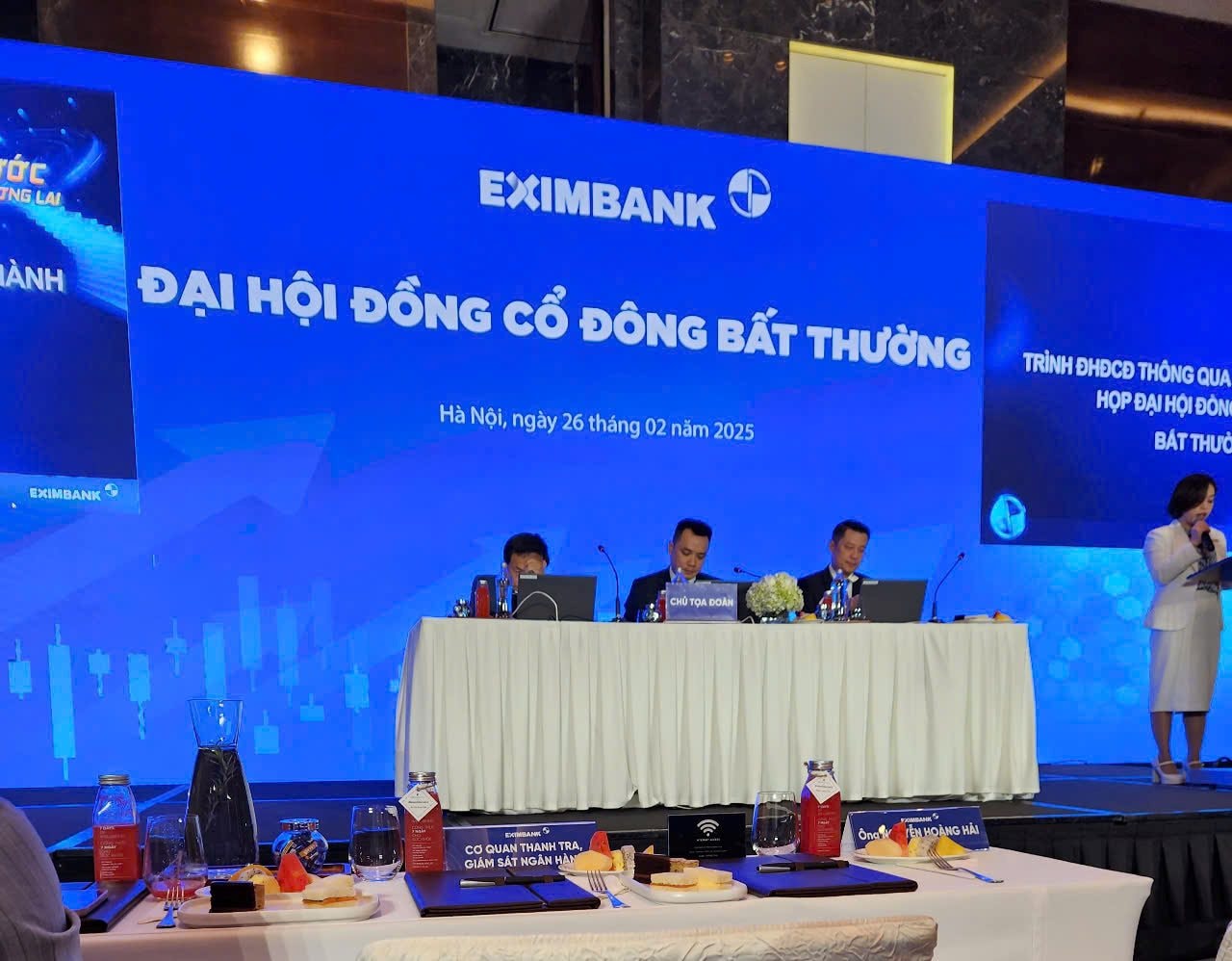 ĐHĐCĐ bất thường Eximbank: 244 cổ đông tham dự, bầu bổ sung 3 thành viên Ban Kiểm soát