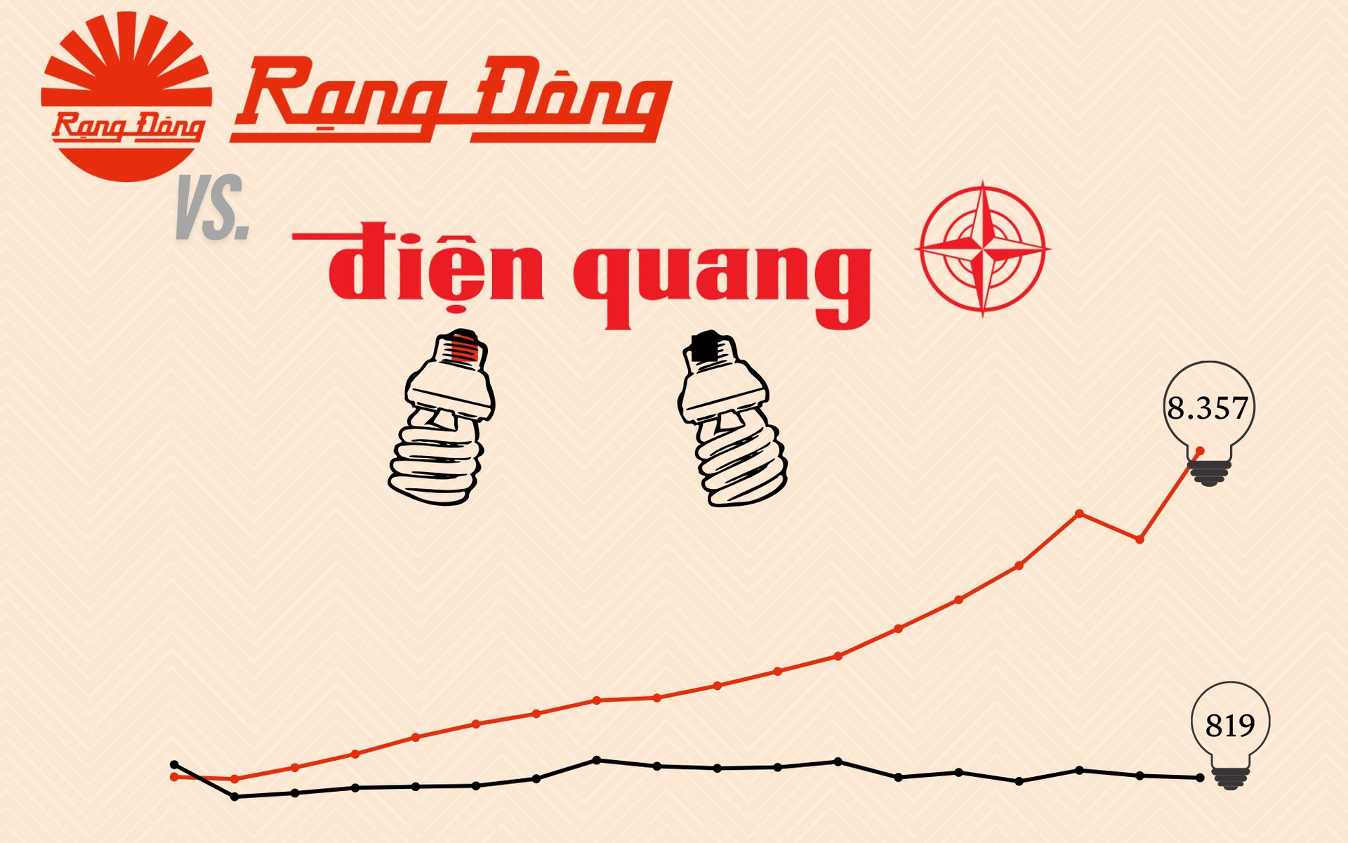 Từng lãi gấp nhiều Bóng đèn Rạng Đông, Điện Quang sa sút sau biến cố của cựu thứ trưởng Hồ Thị Kim Thoa: doanh thu bằng 1/10, lỗ trăm tỷ khi đối thủ liên tục vượt đỉnh