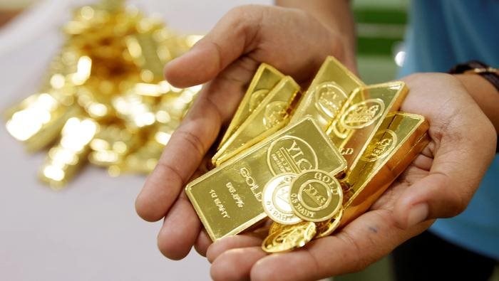 Giá vàng trong nước đi ngang, vàng thế giới giảm về 3.747 USD/ounce