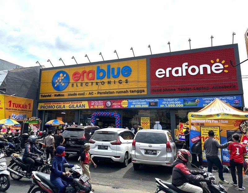Chuỗi điện máy tại Indonesia của Thế giới di động lần đầu tiên cán mốc 100 cửa hàng, doanh thu lũy kế vượt 150 triệu USD
