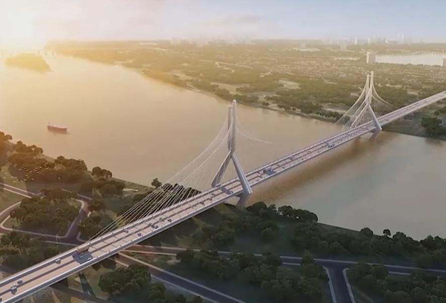 "Siêu" cầu dây văng 20.000 tỷ của Hà Nội khởi công, biểu tượng rồng bay cao trong Kỷ nguyên vươn mình