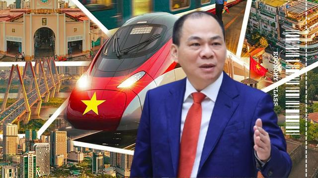 Tỷ phú Phạm Nhật Vượng chuyển nhượng cổ phiếu Vingroup để góp vốn vào công ty vừa đăng ký làm đường sắt cao tốc Bắc - Nam