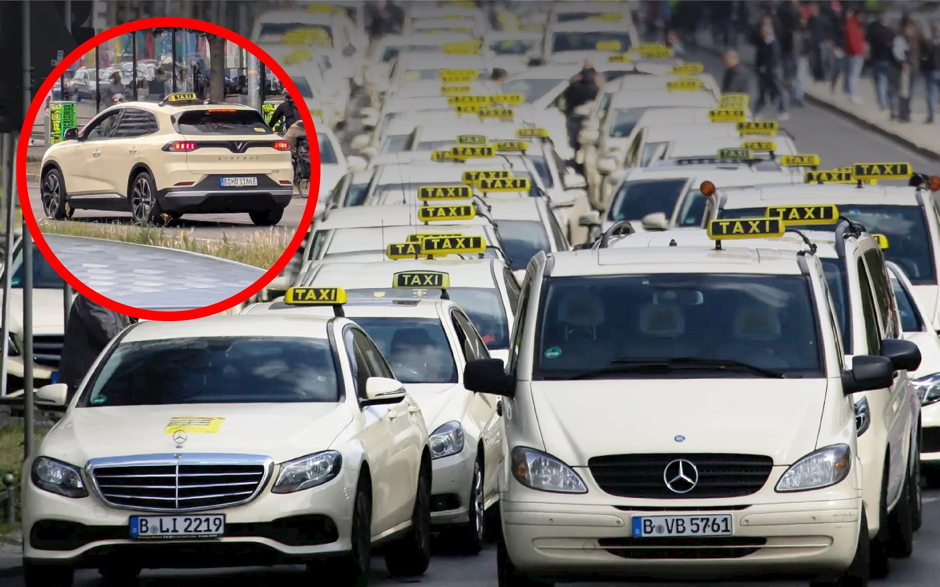 Taxi ở Đức toàn Mercedes, BMW, Audi, xe VinFast cũng đã được sử dụng: Hãng nào vận hành?