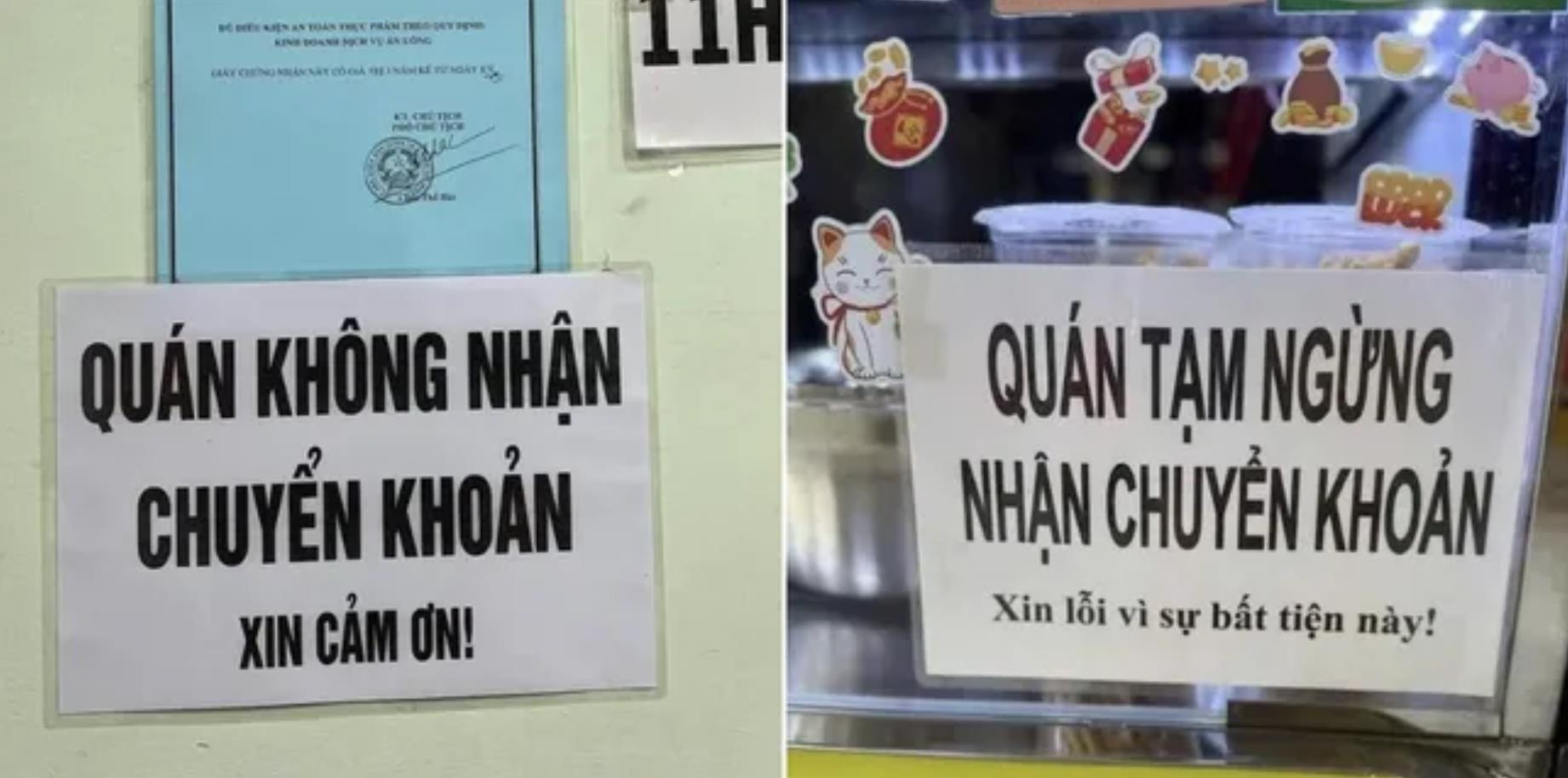 Chủ shop treo biển "chỉ nhận tiền mặt", thu thêm tiền của khách nếu chuyển khoản, Cơ quan Thuế nói gì?