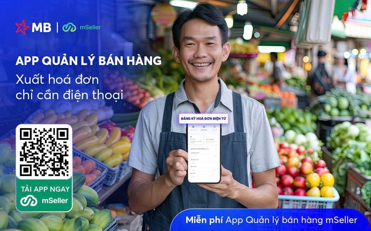 Nghị định 70 bắt buộc hoá đơn điện tử, MB tặng app giúp tự xuất hoá đơn