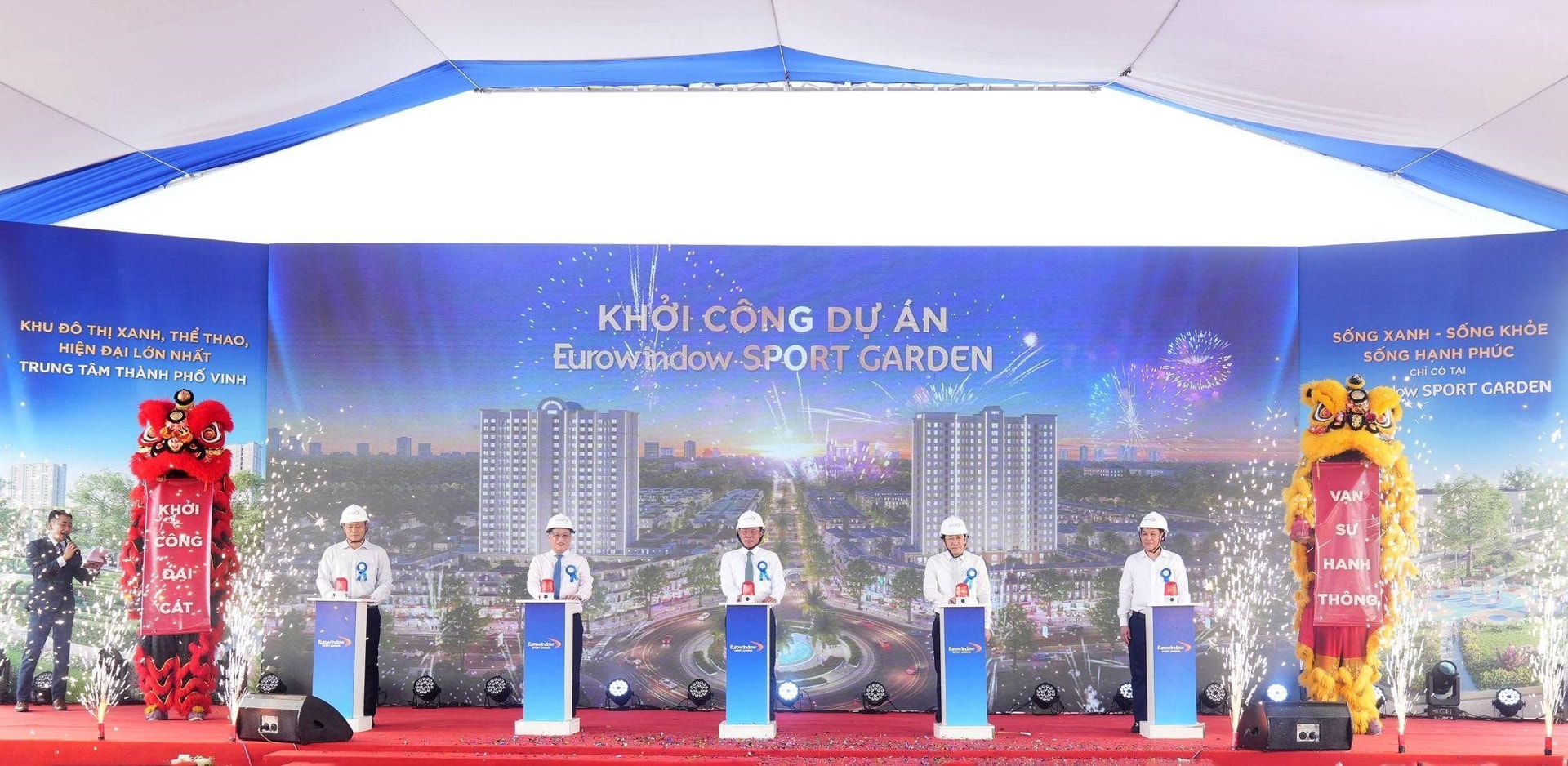 Eurowindow Sport Garden - Khu đô thị xanh, thể thao, hiện đại lớn nhất trung tâm TP Vinh chính thức được khởi công