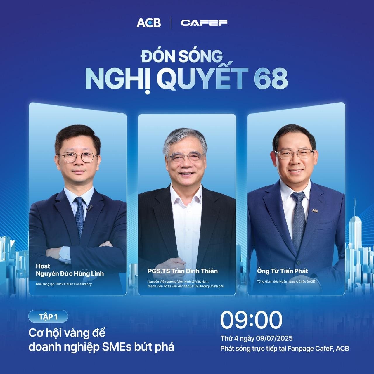 SMEs trước ngưỡng cửa bứt phá: ACB và PGS.TS Trần Đình Thiên tiết lộ thời điểm vàng