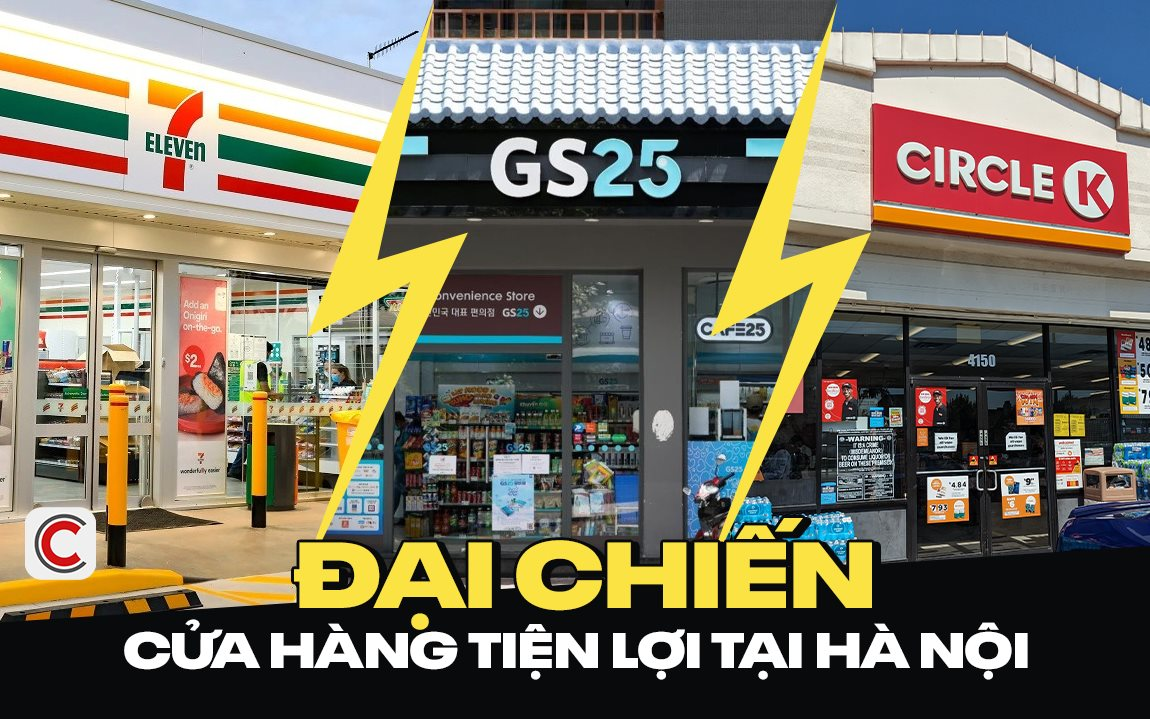 Đại chiến cửa hàng tiện lợi tại Hà Nội: 7-Eleven, GS25 chi đậm 100-200 USD/m2 thuê mặt bằng, đắt ngang ngửa trung tâm Tokyo để mong lật đổ Circle K