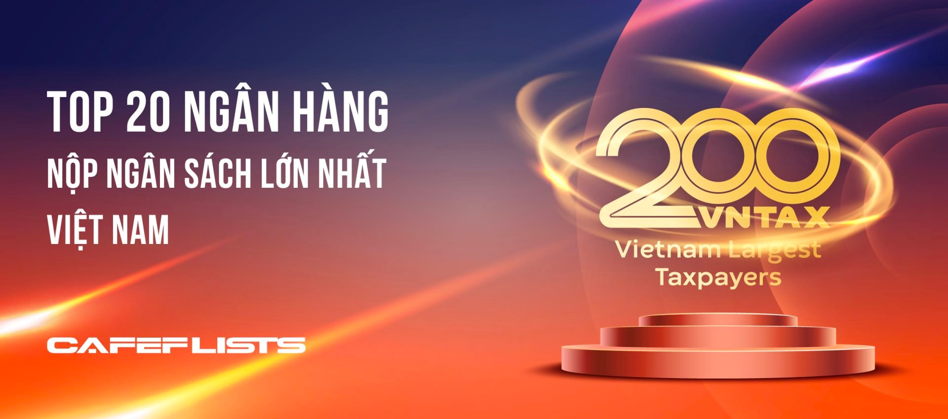 Công bố 20 Ngân hàng nộp ngân sách lớn nhất Việt Nam
