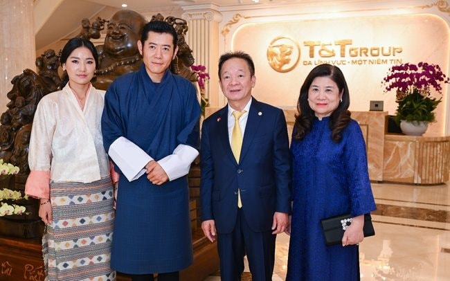 Quốc vương Bhutan và Hoàng hậu tới thăm Tập đoàn T&T Group