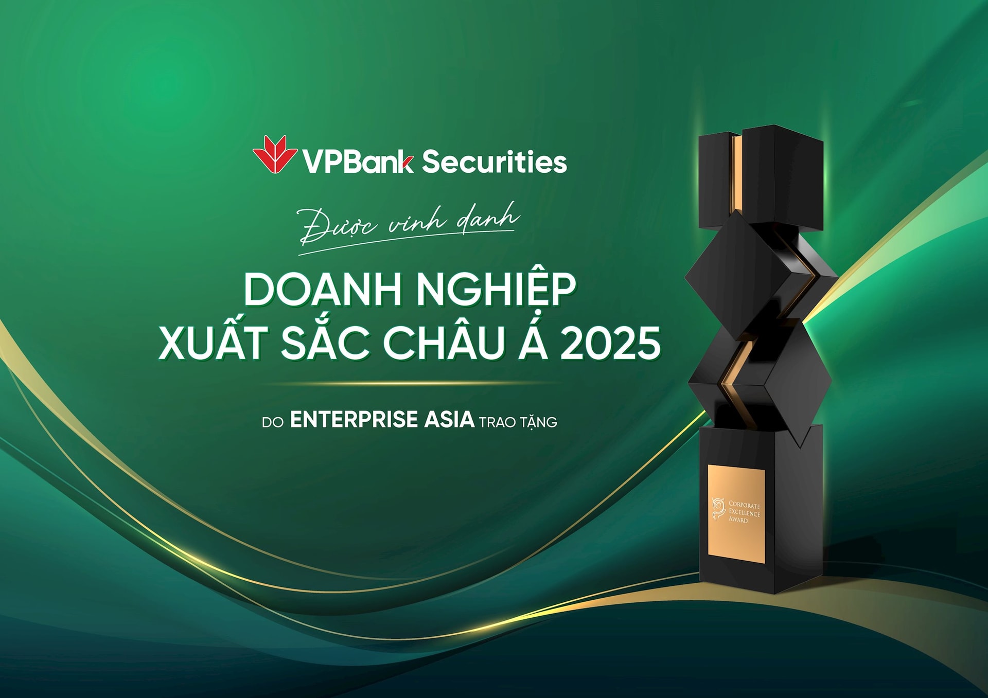 VPBankS được vinh danh “Doanh nghiệp Xuất sắc Châu Á 2025” tại giải thưởng APEA