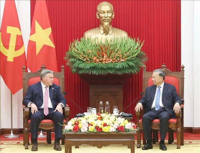 Tổng Bí thư Tô Lâm muốn Tập đoàn Mỹ Murphy Oil đẩy nhanh tốc độ các dự án dầu khí tại Việt Nam 