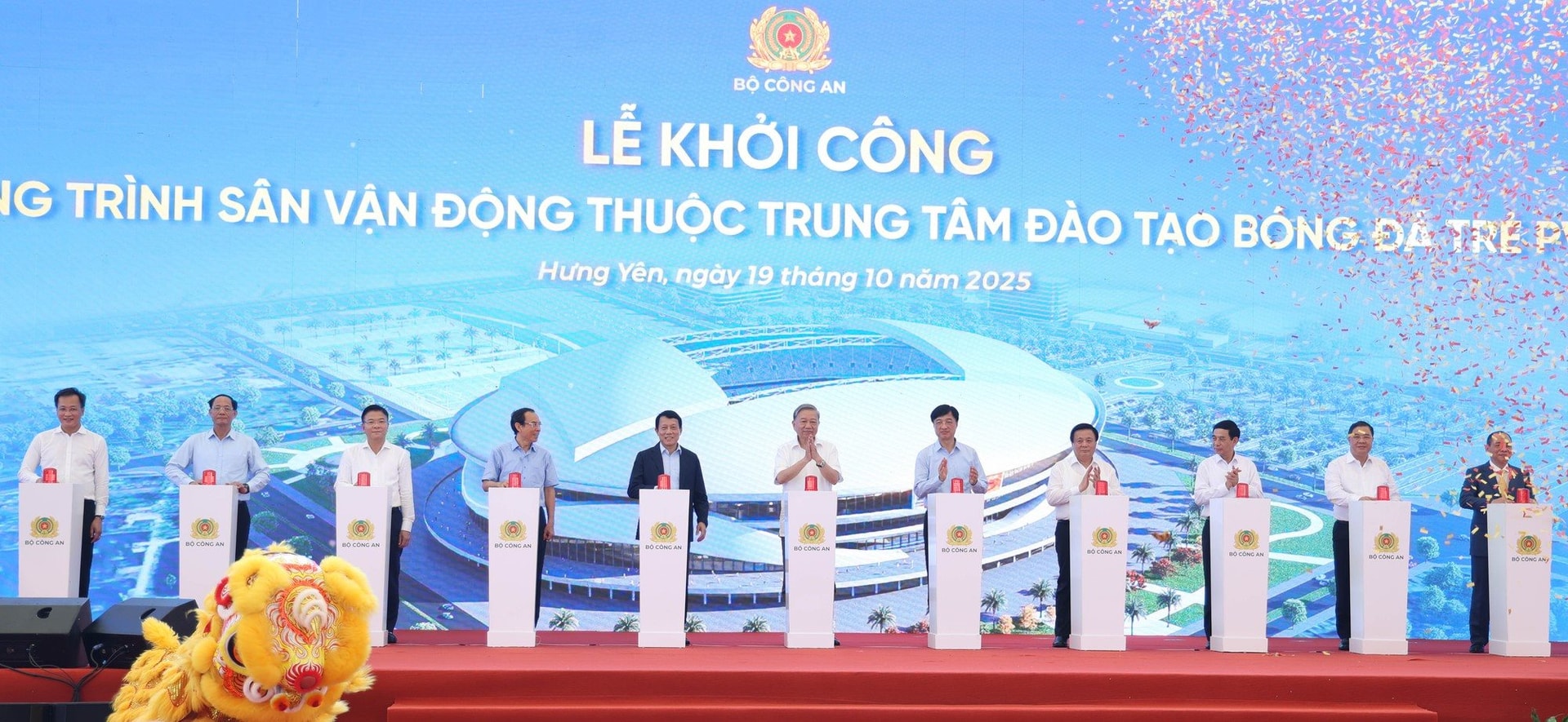 Tổng Bí thư Tô Lâm dự lễ khởi công xây sân vận động lớn nhất Việt Nam, có mái vòm khổng lồ đóng mở tự động do Vinhomes làm tổng thầu xây dựng