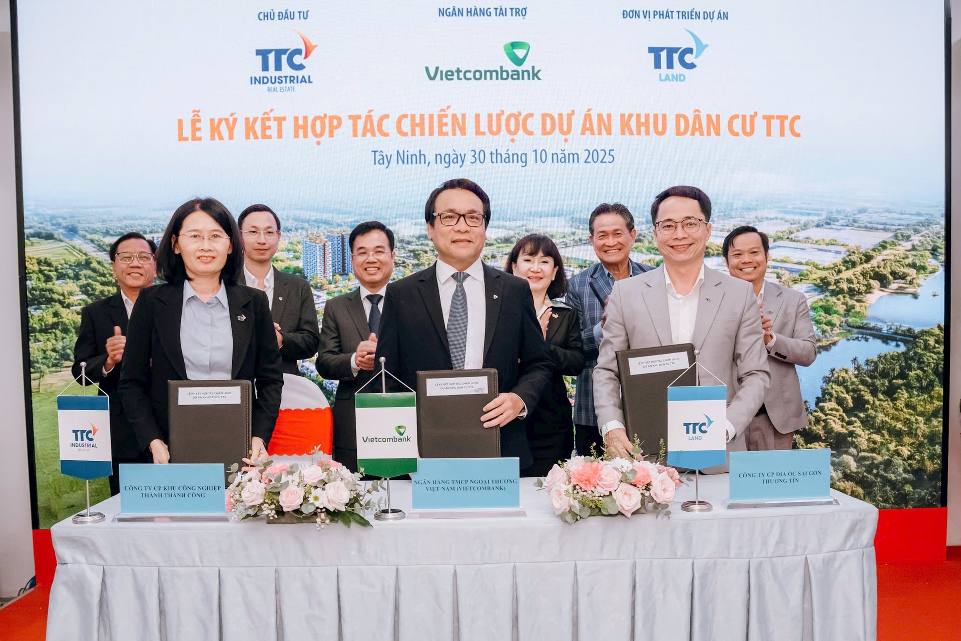 TTC Land ký thỏa thuận hợp tác chiến lược cùng TTC IZ phát triển khu dân cư hơn 42ha tại Tây Ninh
