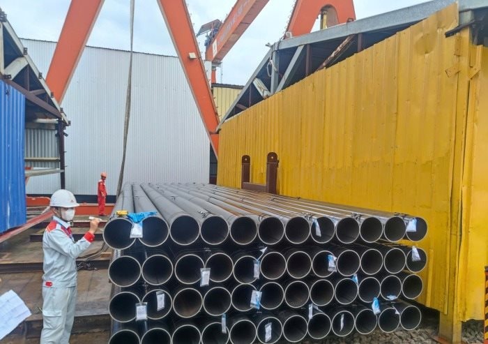 Hòa Phát cung cấp hơn 1.800 tấn ống thép cho Đại Dũng thi công Trung tâm Hội nghị APEC 2027 