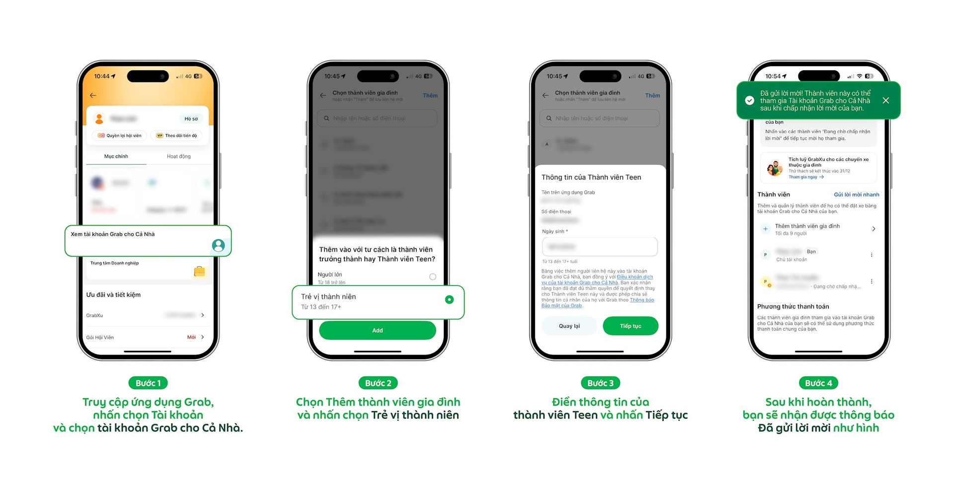 Grab thử nghiệm phục vụ người dùng 13-17 tuổi