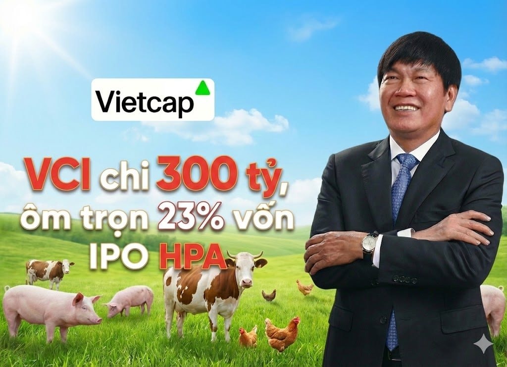 Vietcap chi 300 tỷ ôm trọn 23% vốn IPO Công ty Nông nghiệp của tỷ phú Trần Đình Long