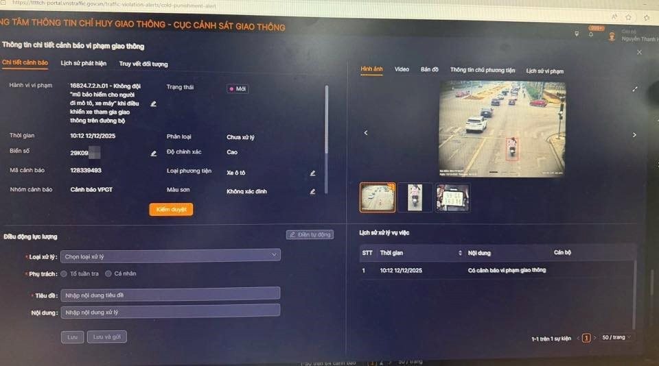 Thông tin mới về "phạt nguội" vi phạm giao thông mà người dân cần biết  