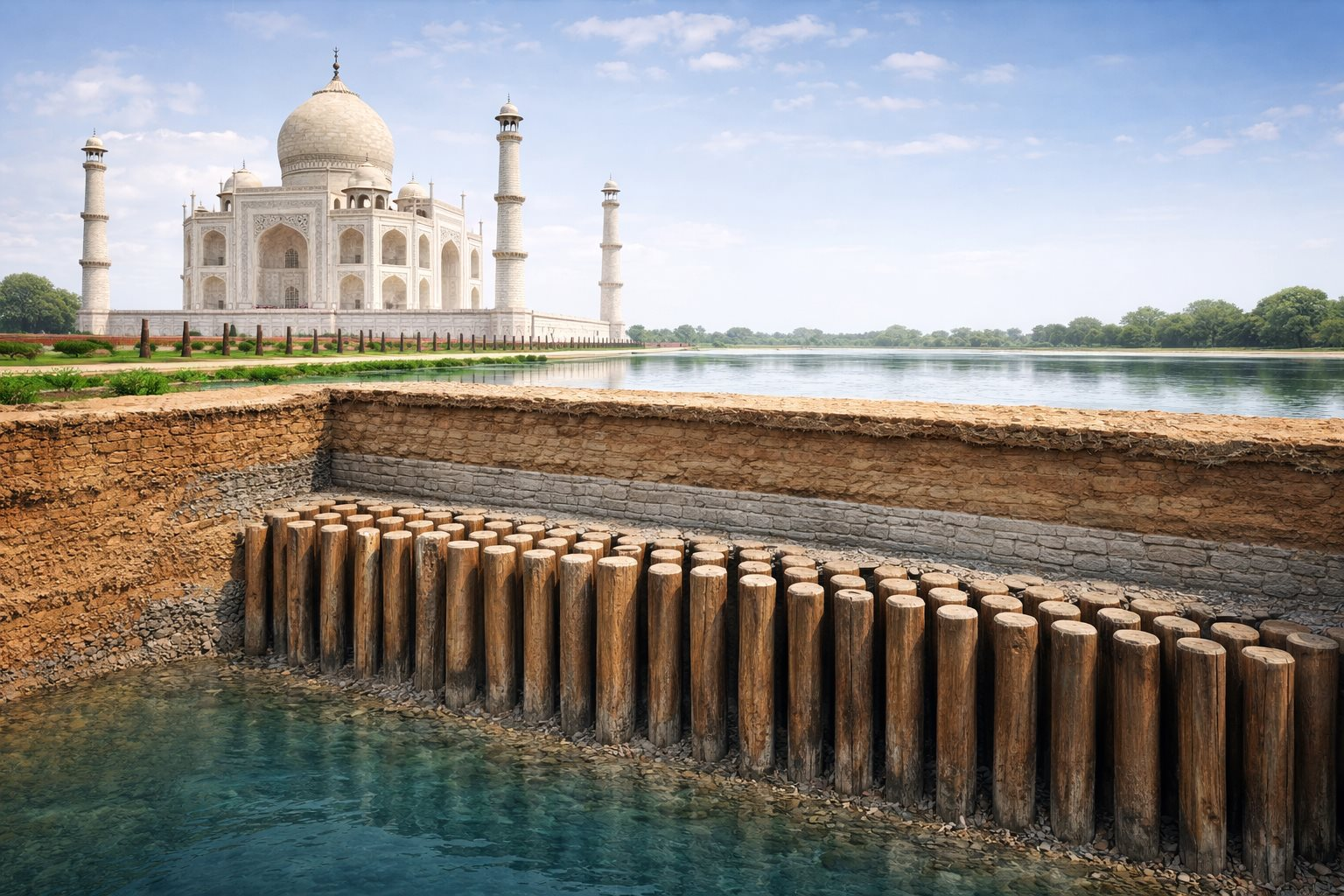 Lâu đài đá hàng trăm nghìn tấn “nổi” ven sông chỉ bằng cọc gỗ: Kỳ quan công nghệ của người xưa