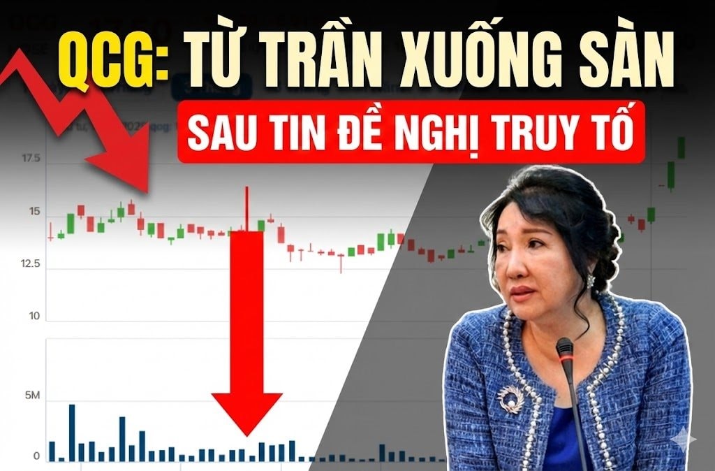 Đứt chuỗi 4 phiên trần, cổ phiếu QCG quay đầu giảm sàn