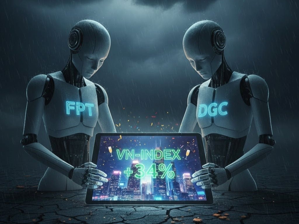 Một năm buồn của cổ phiếu AI trên sàn chứng khoán: Khi những "gã khổng lồ" FPT, DGC bỏ lỡ bữa tiệc