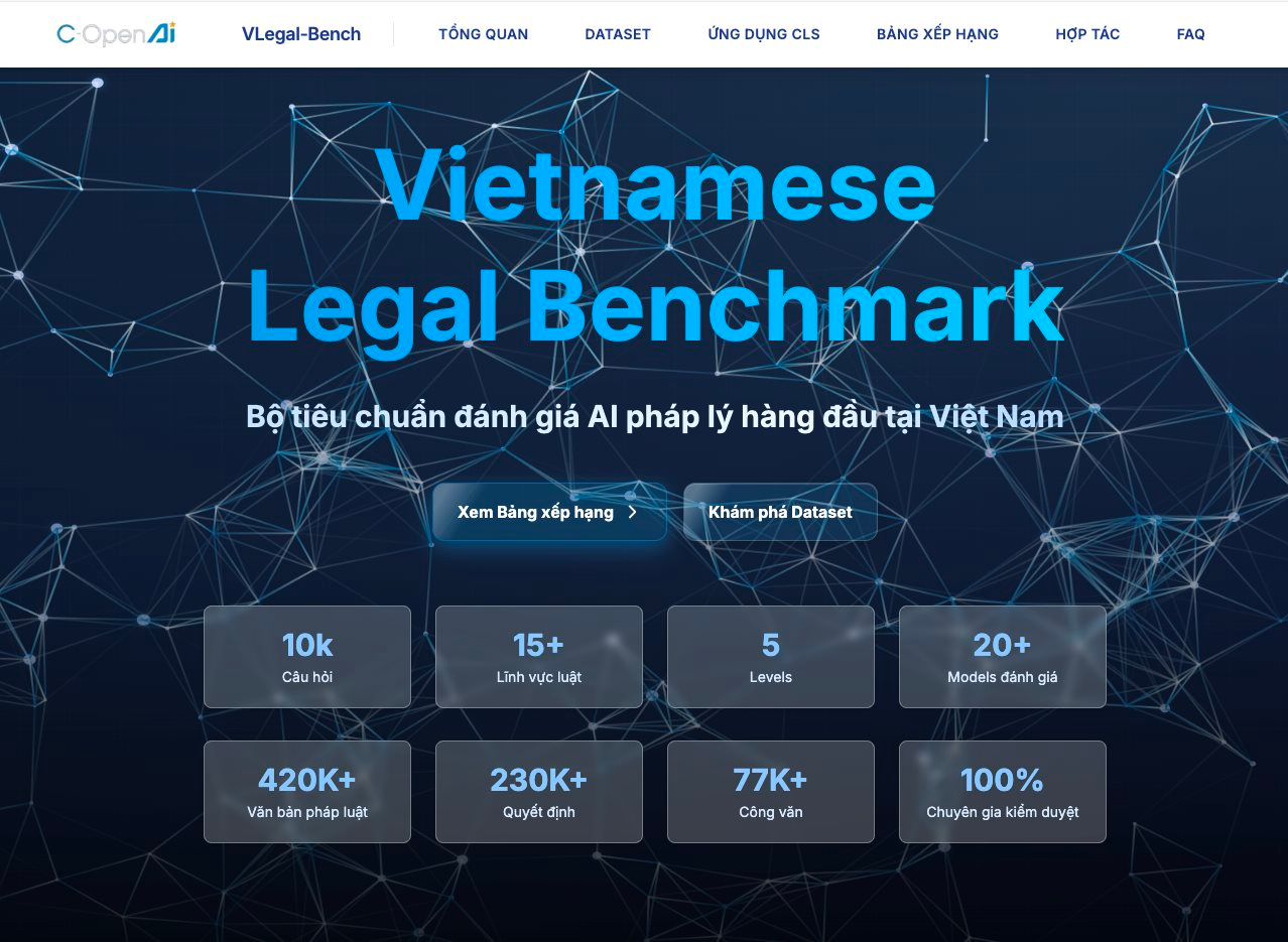 CMC tiên phong LLM AI pháp lý tiếng Việt với VLegal Bench