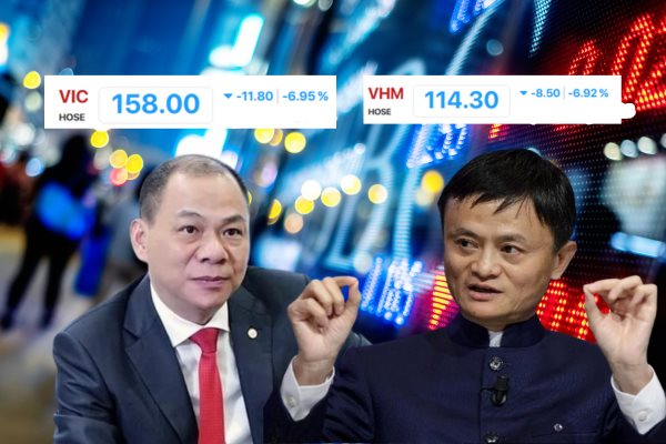 Ông Phạm Nhật Vượng lại nghèo hơn Jack Ma sau 48h "vượt mặt"