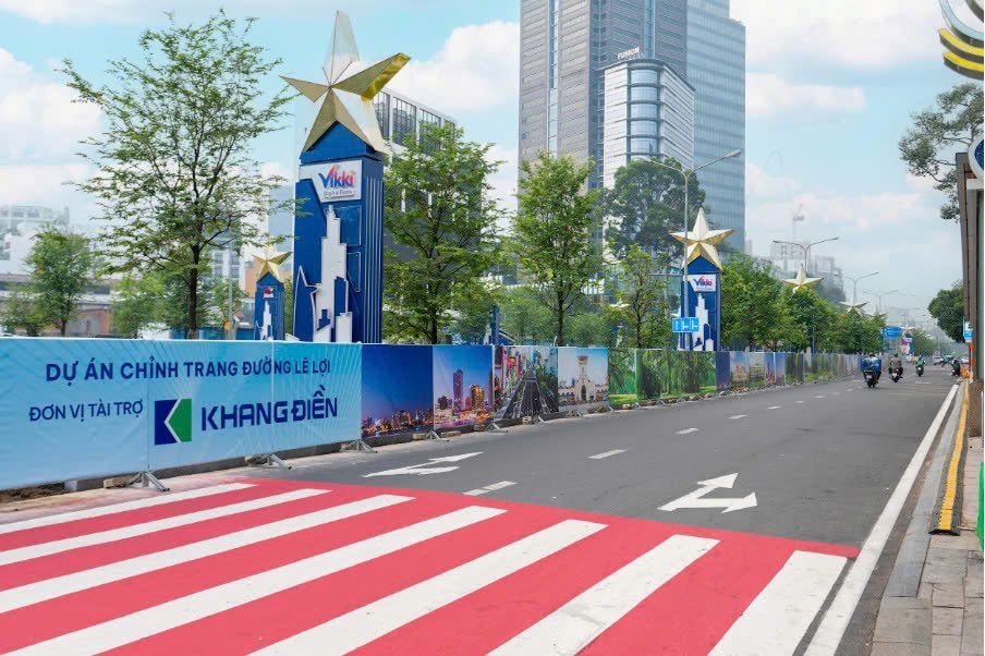 Toàn cảnh tuyến đường đầu tiên tại Tp.HCM “làm đẹp” theo mô hình xã hội hoá, Khang Điền tài trợ