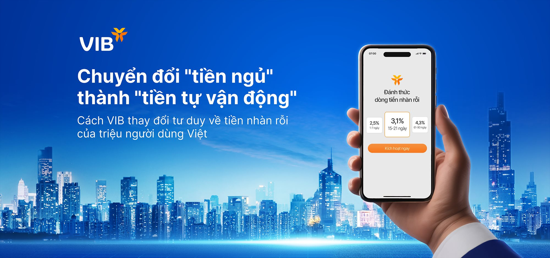 Chuyển đổi "tiền ngủ" thành "tiền tự vận động": Cách VIB thay đổi tư duy về tiền nhàn rỗi của triệu người dùng Việt