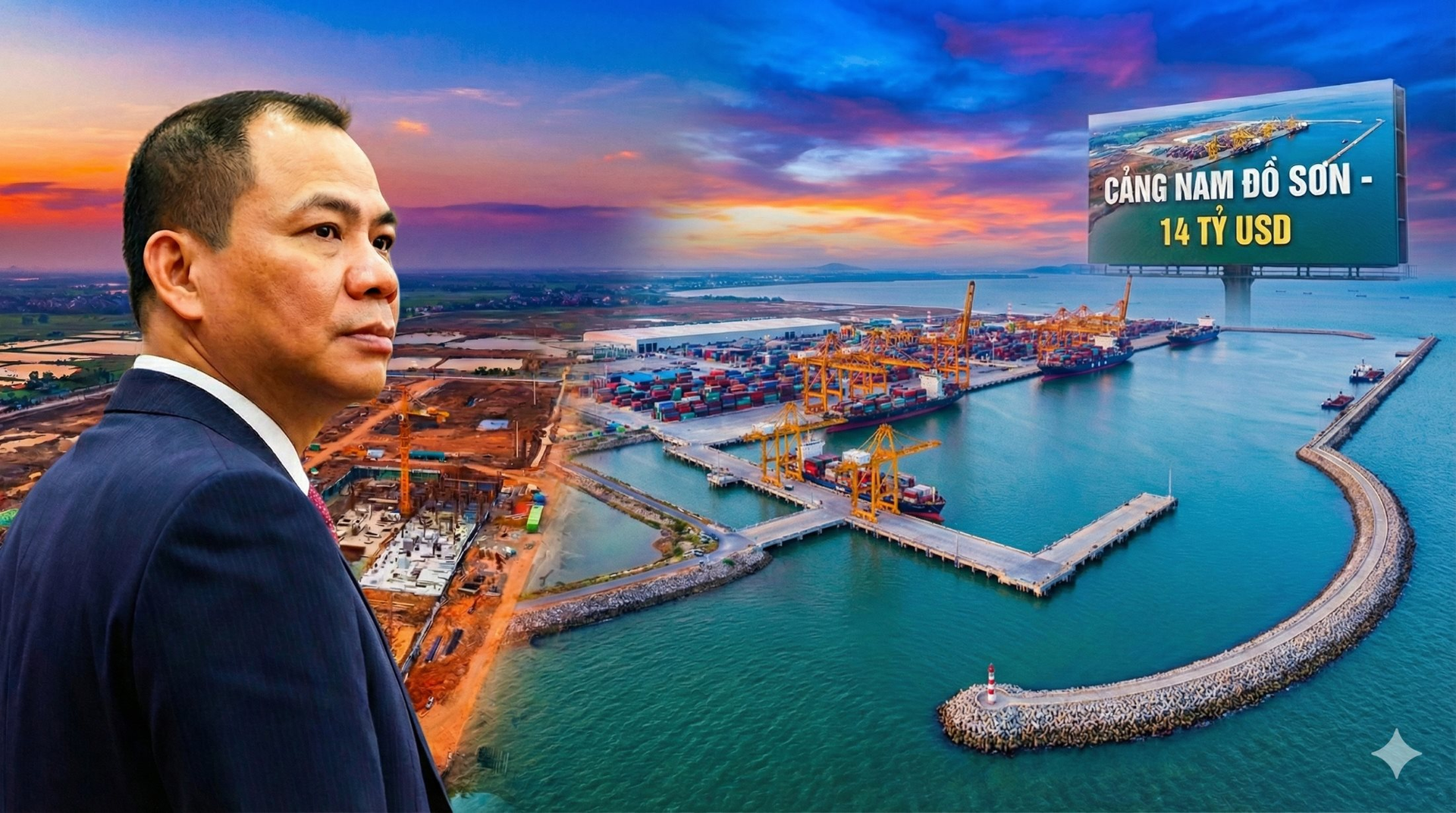 Vingroup xây siêu cảng 14 tỷ USD Nam Đồ Sơn: Công suất vượt cảng to thứ 2 thế giới, lớn hơn tổng lượng hàng cả nước hiện tại, Bộ Xây dựng ra văn bản mới