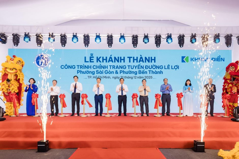 Khánh thành chỉnh trang đường Lê Lợi, Khang Điền mong muốn tiếp tục 'làm đẹp' chợ Bến Thành, đường Nguyễn Huệ và Đồng Khởi