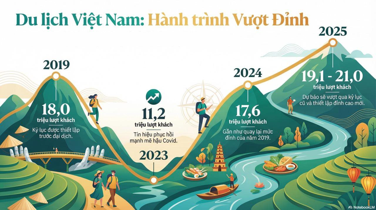 Chỉ trong 2025, Việt Nam “giữ chân” hơn 21 triệu lượt khách quốc tế: Không phải khách Tây, đây mới là 3 thị trường đang trỗi dậy mạnh mẽ