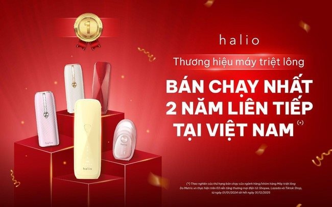Halio dẫn đầu dòng máy triệt lông cá nhân 2 năm liên tiếp tại Việt Nam