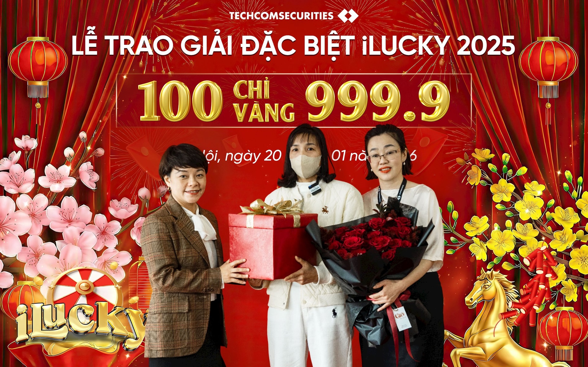 Lộ diện chủ nhân 100 chỉ vàng - Giải đặc biệt iLucky của TCBS