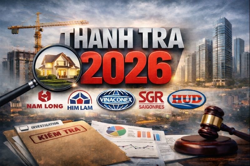 Nam Long, Him Lam, Saigonres và loạt “ông lớn” địa ốc có tên trong kế hoạch thanh tra 2026