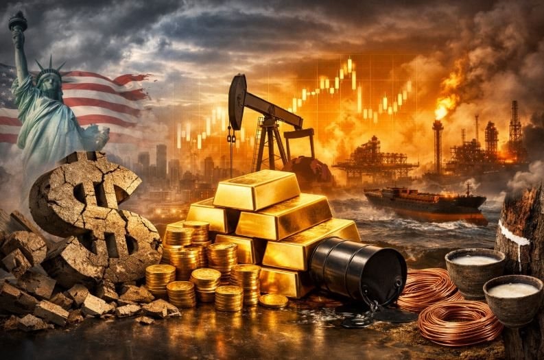 Thị trường ngày 28/1: USD sụp đổ, vàng vượt 5.200 USD, dầu giằng co vì rủi ro nguồn cung