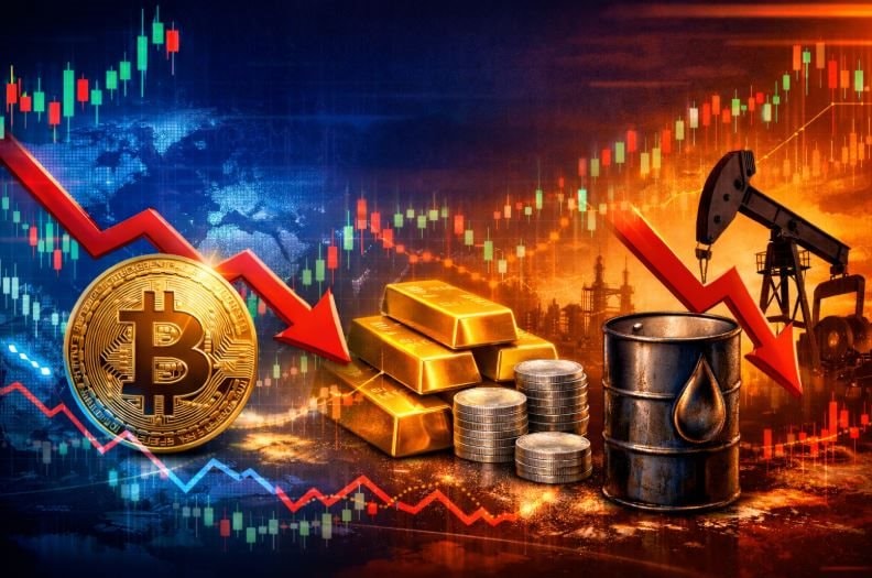 Thị trường ngày 1/2: Biến động lan rộng từ bitcoin sang vàng, bạc và dầu, chính sách tiền tệ Mỹ phủ bóng rủi ro