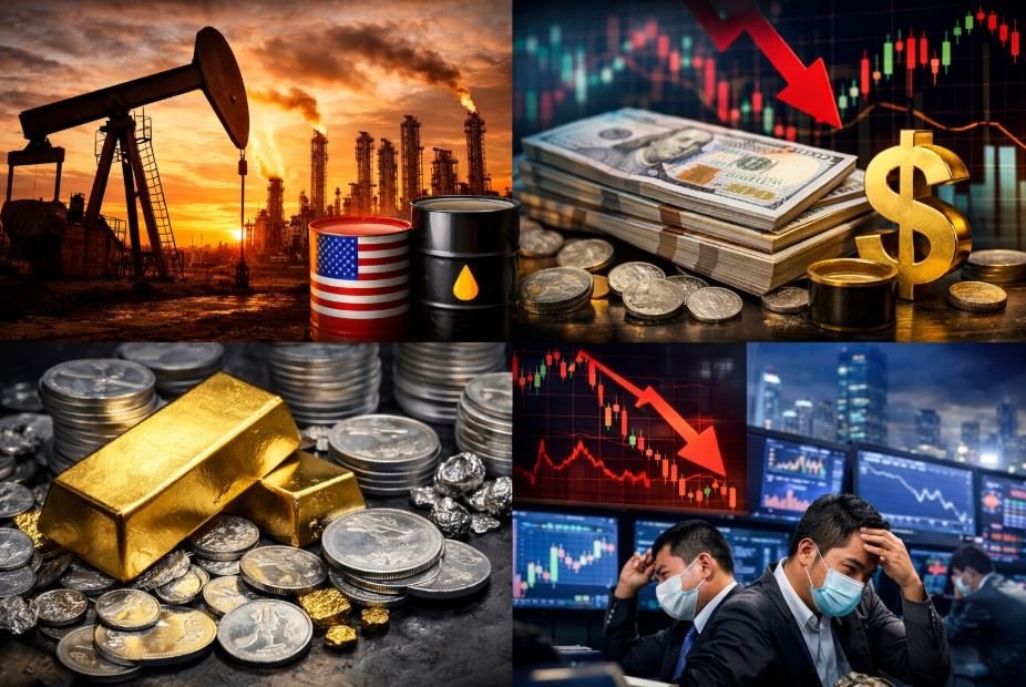 Thị trường ngày 2/2: Tâm lý bất an bao trùm, áp lực chốt lời đè nặng lên vàng, bạc; dầu và ngoại hối phản ứng trước chính sách tiền tệ