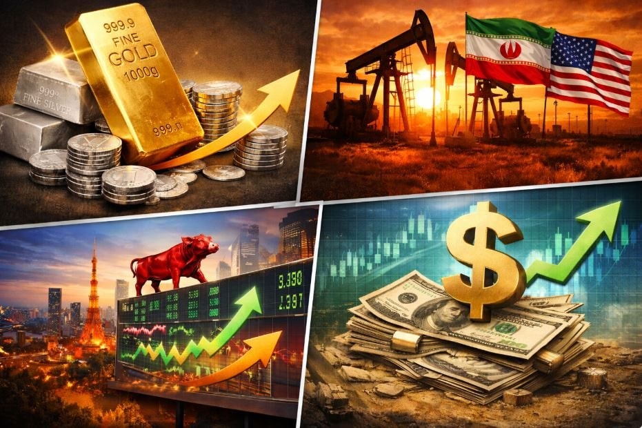 Thị trường ngày 3/2: Sóng gió hạ nhiệt, vàng và bạc lấy lại nhịp tăng, dầu ổn định, đô la giữ đà mạnh