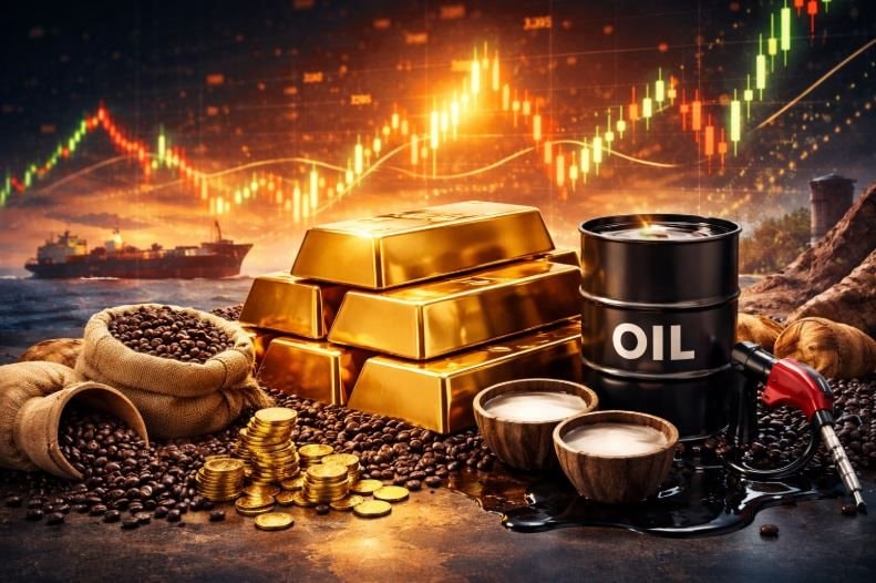 Thị trường ngày 4/2: Vàng bật tăng mạnh nhất từ 2008, cà phê rơi sâu, dầu chật vật giữ giá