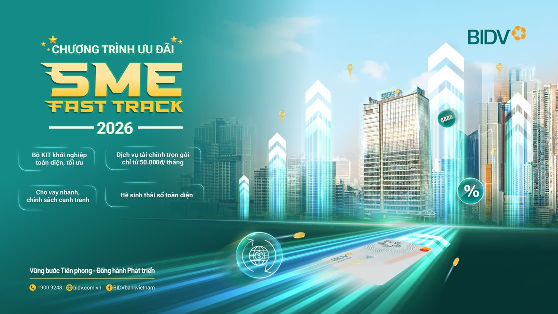 Đón năm “Mã" cùng ưu đãi siêu đã từ BIDV SME Fast Track 2026