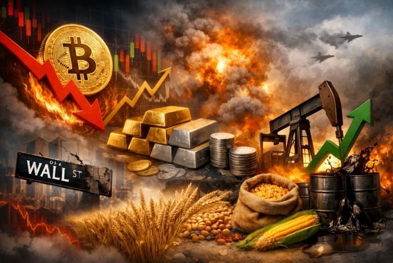 Thị trường ngày 8/2: Biến động phủ bóng thị trường, từ cú rơi của Bitcoin đến sự giằng co của vàng, dầu và nông sản