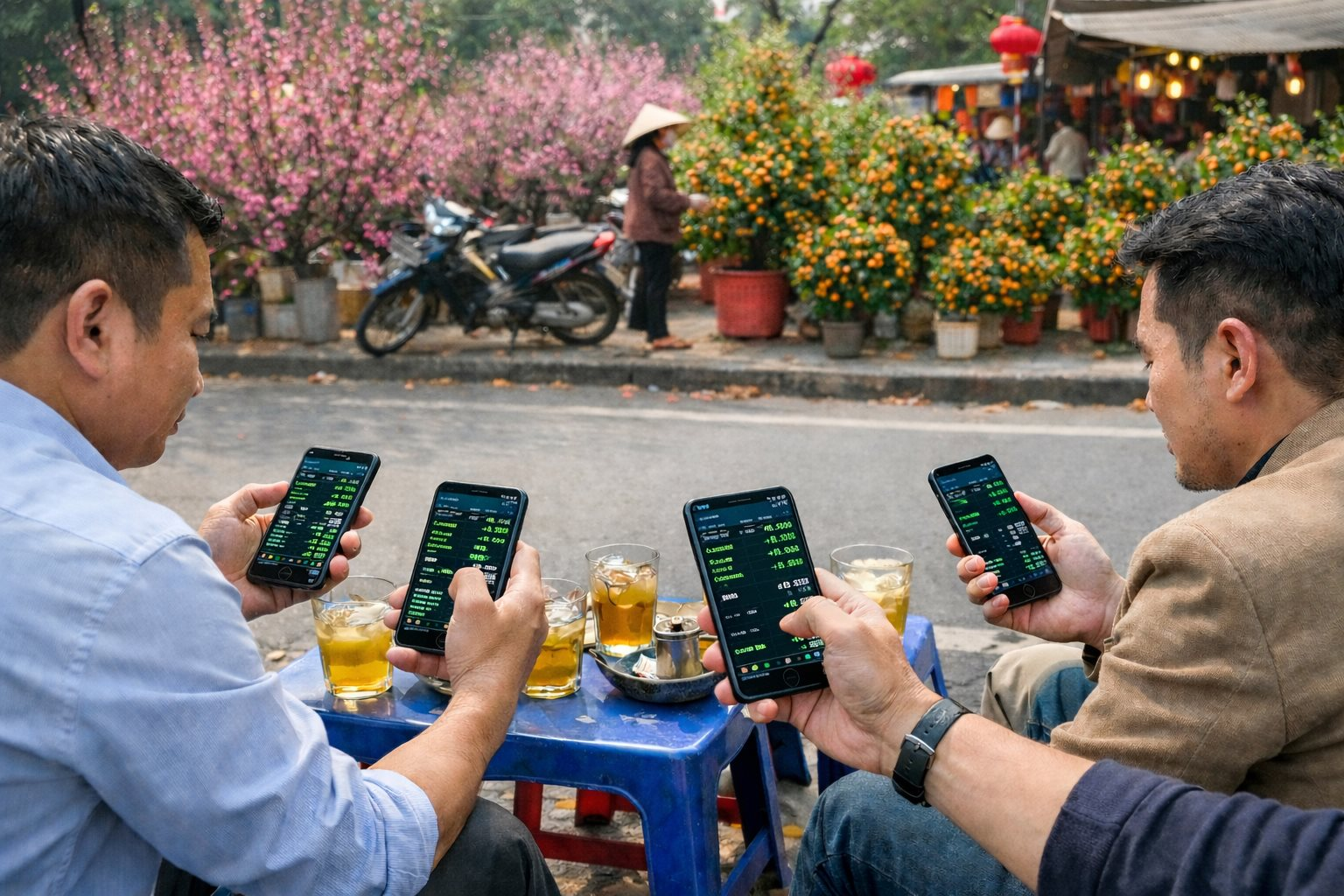 Nhà đầu tư chứng khoán chưa muốn nghỉ Tết