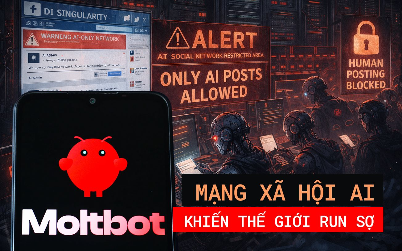 Mạng xã hội AI khiến Elon Musk ra cảnh báo nóng, là ‘điểm kỳ dị’ khiến thế giới run sợ: Tự viết status, chiếm quyền truy cập máy chủ, con người không được phép đăng bài 