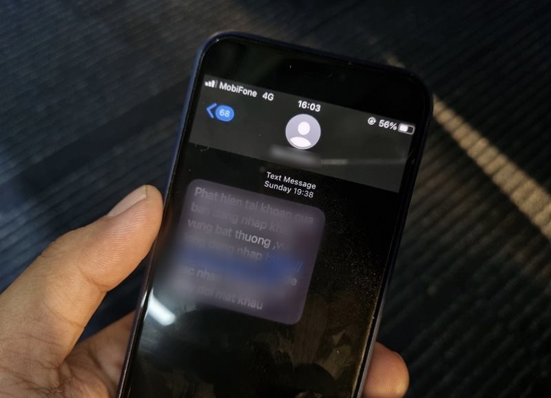 Công an cảnh báo người dân nhận được tin nhắn có nội dung sau